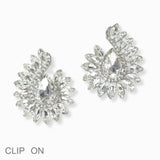 103000, RHINESTONE EVENING CLIP ON EARRING
