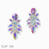 103002, RHINESTONE EVENING CLIP ON EARRING
