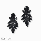 103002, RHINESTONE EVENING CLIP ON EARRING