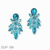 103002, RHINESTONE EVENING CLIP ON EARRING