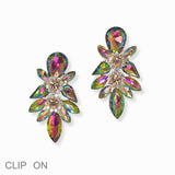 103002, RHINESTONE EVENING CLIP ON EARRING