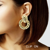 103019, DOORKNOCKER METAL CLIP ON EARRING