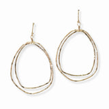 103030, GEOMETRIC METAL DANGLE EARRING