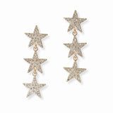103065, PAVE STAR DROP DANGLE EARRING