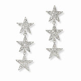 103065, PAVE STAR DROP DANGLE EARRING