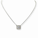 103098, 14K GOLD PLATED, MICRO PAVE CUBIC ZIRCONIA DESIGNER INSPIRED NECKLACE