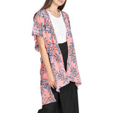 103106, LEAF PRINTED KIMONO