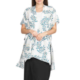 103106, LEAF PRINTED KIMONO