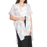 103106, LEAF PRINTED KIMONO