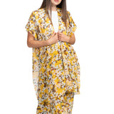 103107, FLORAL PRINTED SHAWL TOP