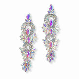 103111, CRYSTAL RHINESTONE DANGLE EARRING