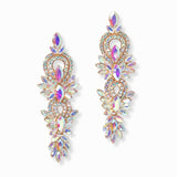 103111, CRYSTAL RHINESTONE DANGLE EARRING