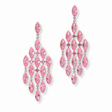 103112, MARQUISE RHINESTONE ACCENT DANGLE EARRING
