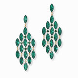 103112, MARQUISE RHINESTONE ACCENT DANGLE EARRING