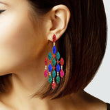 103112, MARQUISE RHINESTONE ACCENT DANGLE EARRING