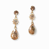 103113, TEARDROP RHINESTONE DANGLE EARRING