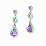 103113, TEARDROP RHINESTONE DANGLE EARRING