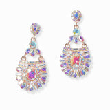 103115, GEOMETRIC RHINESTONE DANGLE EARRING