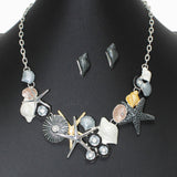 103119, SEA LIFE ENAMEL NECKLACE