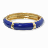 103133, ZIG ZAG ACCENT ENAMEL HINGED BRACELET