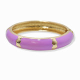 103133, ZIG ZAG ACCENT ENAMEL HINGED BRACELET