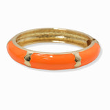 103133, ZIG ZAG ACCENT ENAMEL HINGED BRACELET