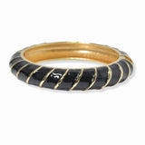 103134, STRIPE ACCENT ENAMEL HINGED BRACELET