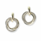 103141, 14K GOLD PLATED, DESIGNER INSPIRED POST EARRING