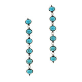 103162, WESTERN TURQUOISE STONE DROP DANGLE EARRING