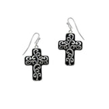 103170, CROSS METAL DANGLE EARRING