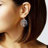 103181, TREE OF LIFE METAL DANGLE EARRING