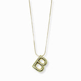 103205, 3D BUBBLE LETTER INITIAL PENDANT NECKLACE