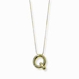 103205, 3D BUBBLE LETTER INITIAL PENDANT NECKLACE