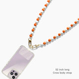 103207, WOODEN BEADED CROSS BODY PHONE LANYARD