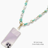 103208, CELLULOID ACETATE CROSS BODY PHONE LANYARD