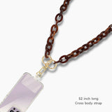 103208, CELLULOID ACETATE CROSS BODY PHONE LANYARD