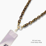 103208, CELLULOID ACETATE CROSS BODY PHONE LANYARD