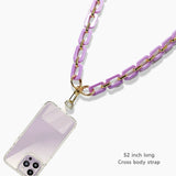 103209, CELLULOID ACETATE CROSS BODY PHONE LANYARD
