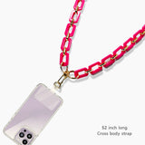 103209, CELLULOID ACETATE CROSS BODY PHONE LANYARD