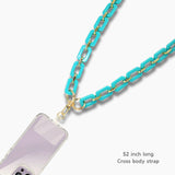 103209, CELLULOID ACETATE CROSS BODY PHONE LANYARD