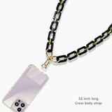 103209, CELLULOID ACETATE CROSS BODY PHONE LANYARD