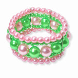 103218, PEARL BEADED STRETCH BRACELET