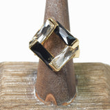 103222, BAGUETTE RHINESTONE STRETCH RING