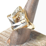 103222, BAGUETTE RHINESTONE STRETCH RING