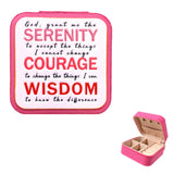 103232, "SERENITY COURAGE WISDOM" FAUX LEATHER JEWELRY BOX
