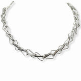 103282, GEOMETRIC CHAIN METAL NECKLACE