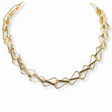 103282, GEOMETRIC CHAIN METAL NECKLACE