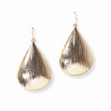 103303, TEARDROP METAL DANGLE EARRING