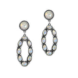 103358, WESTERN GEOMETRIC RHINESTONE DANGLE EARRING