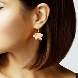 103404, PIG ENAMEL DANGLE EARRING